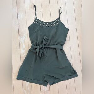 Dynamite Olive Green Romper